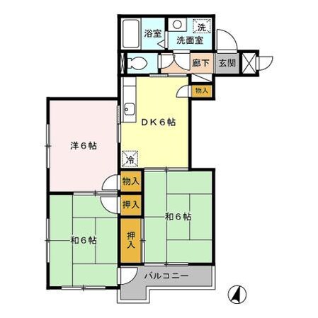 蓮田駅 徒歩5分 2階の物件間取画像